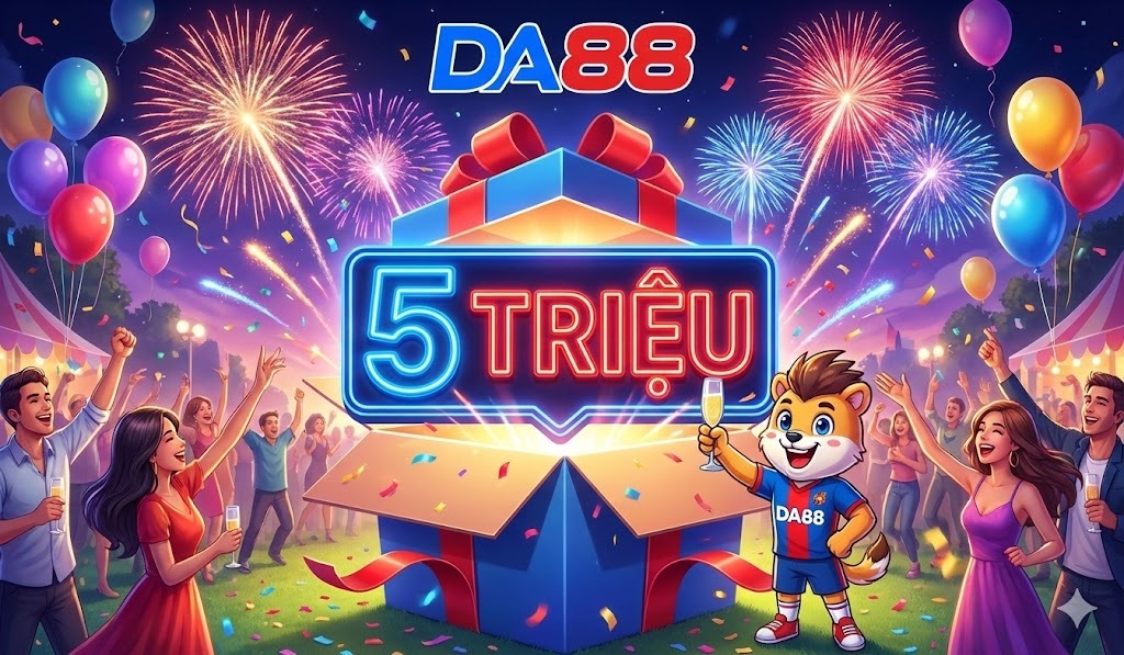 Thứ 7 Vui Vẻ Nạp Tiền Nhận Ngay 5 Triệu Đồng: Đại Tiệc Cuối Tuần Bùng Nổ Tại DA88! 2 Bùng nổ cảm xúc với ưu đãi thứ 7 vui vẻ nạp tiền nhận ngay 5 triệu đồng